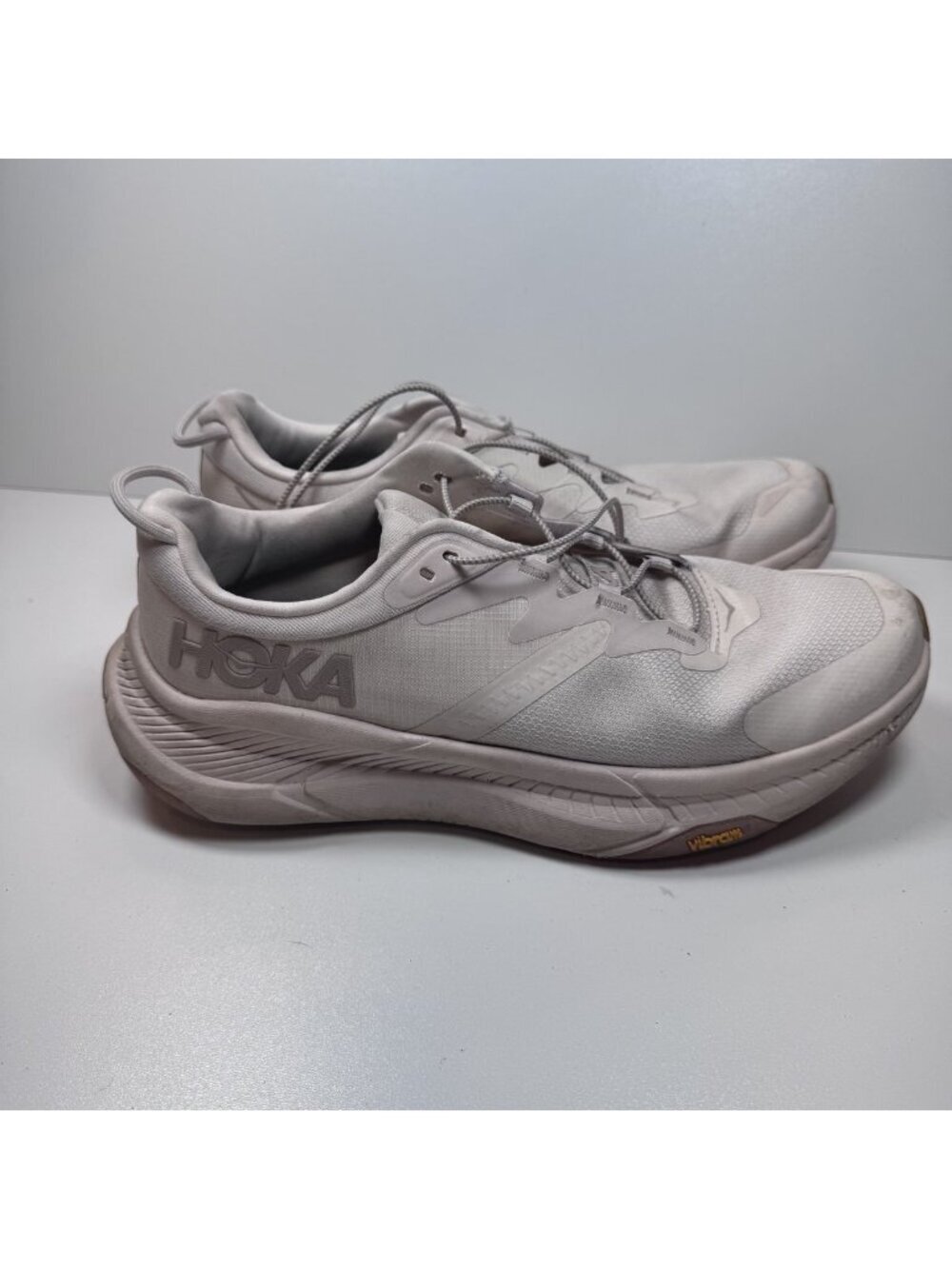 Hoka Transport Sneaker Eggnog Cordura Vibram Women's 9.5 42 Athletic Running
